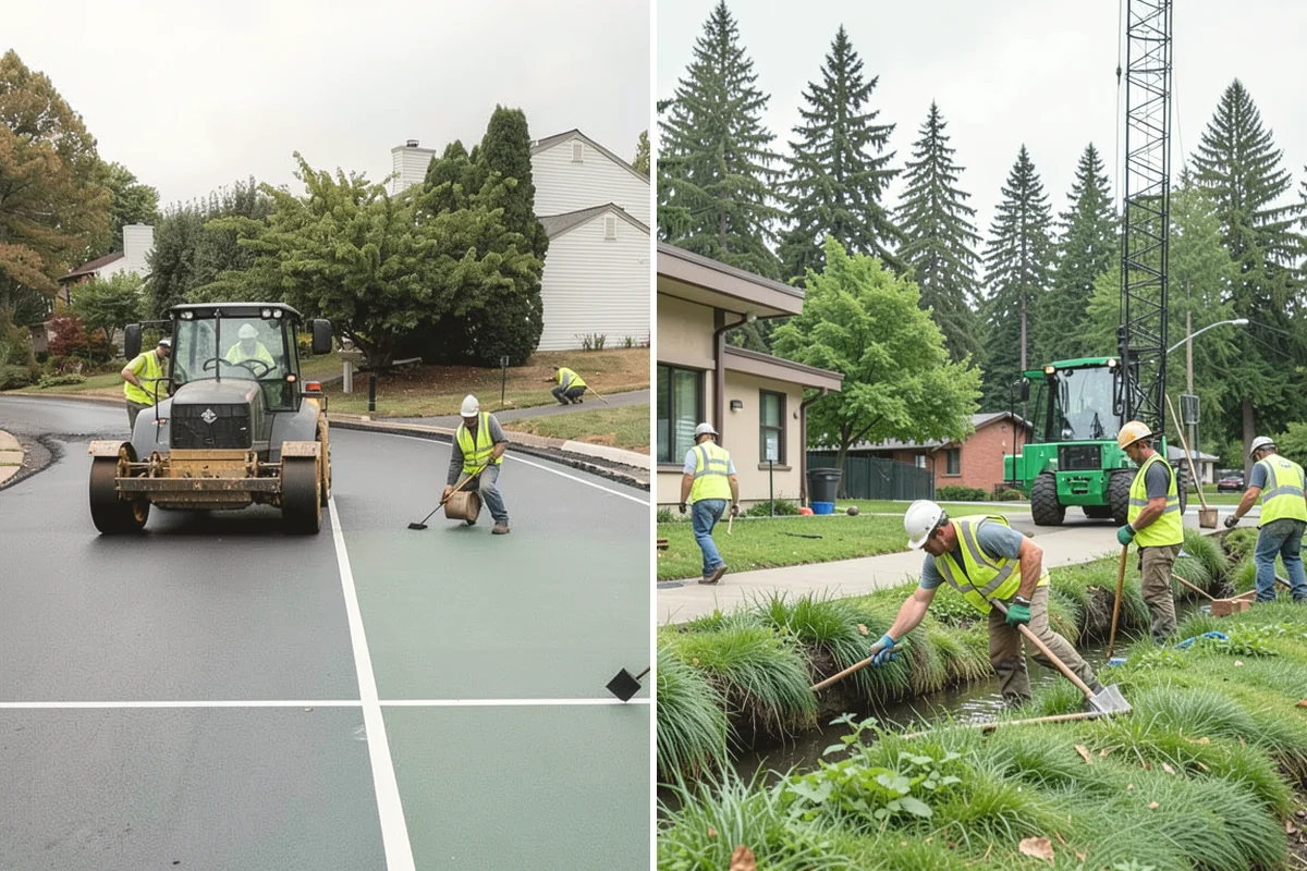 Court Line Striping in Covington, King County, WA - Confirm sport dimensions and layout with staff
