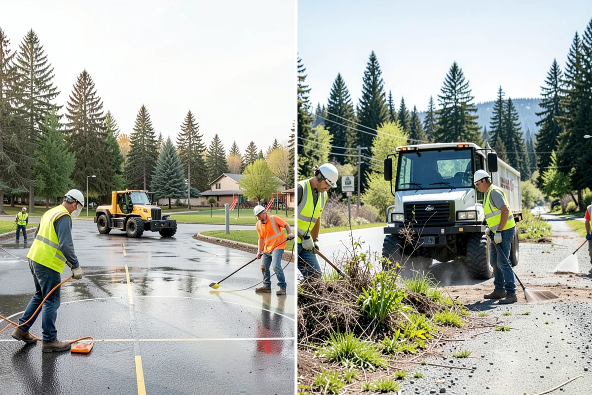 Court Line Striping in Gig Harbor, Pierce County, WA - Confirm sport dimensions and layout with staff