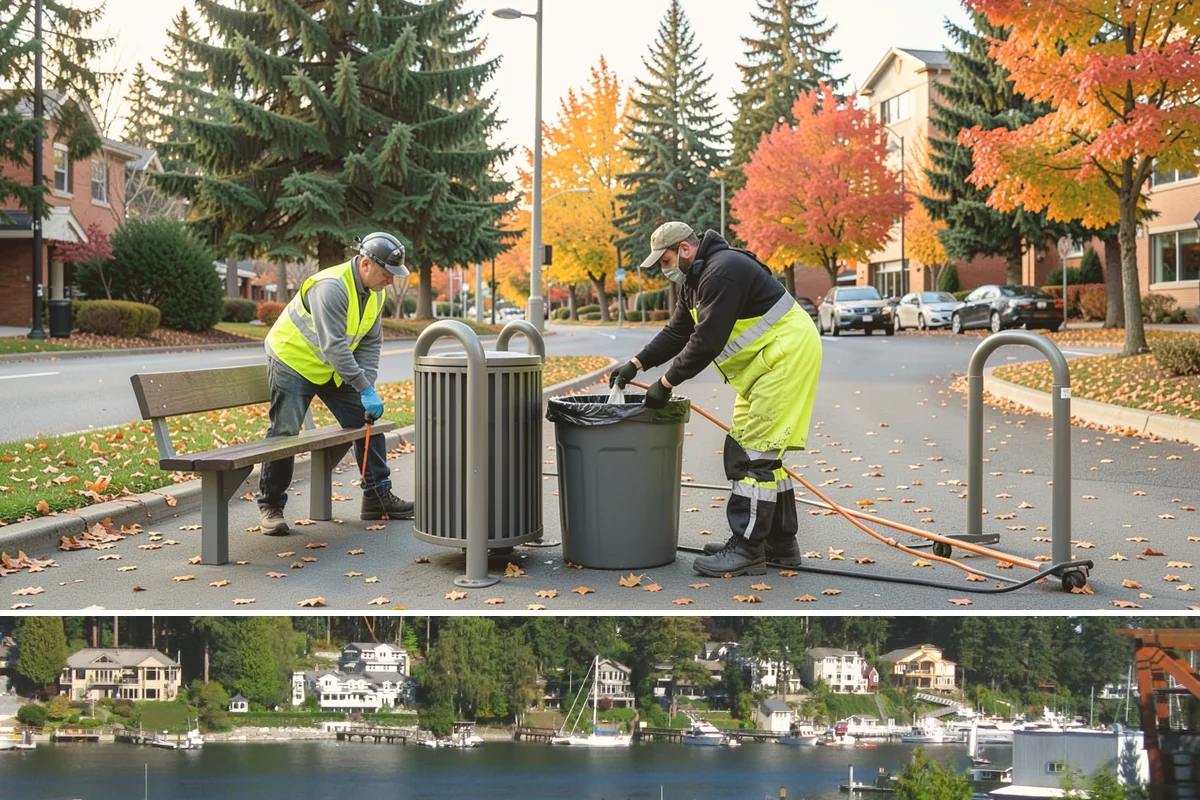 Court Line Striping in Gig Harbor, Pierce County, WA - Dry, mild conditions from late spring to early fall allow line paint to set and cure without moisture defects.