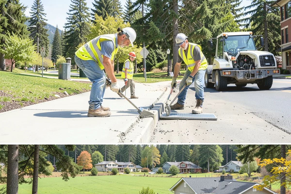 Court Line Striping in Lyman, Skagit County, WA - Dry, mild conditions from late spring to early fall allow line paint to set and cure without moisture defects.
