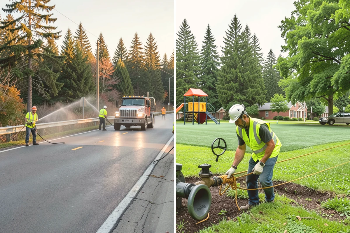 Court Line Striping in Lynnwood, Snohomish County, WA - Confirm sport dimensions and layout with staff