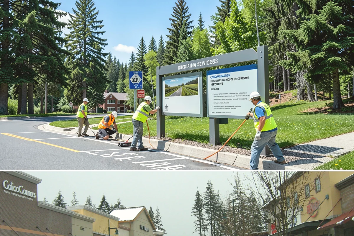 Court Line Striping in Mill Creek, Snohomish County, WA - Dry, mild conditions from late spring to early fall allow line paint to set and cure without moisture defects.