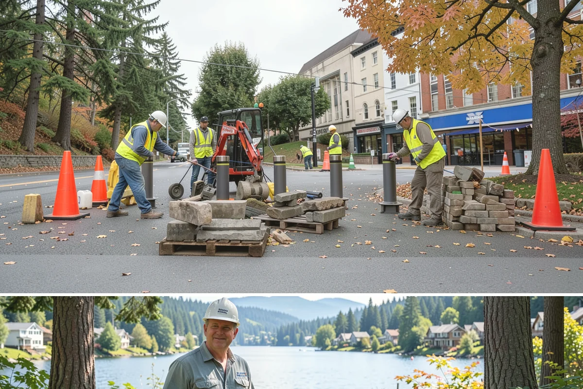 Court Line Striping in Milton, King County, WA - Dry, mild conditions from late spring to early fall allow line paint to set and cure without moisture defects.