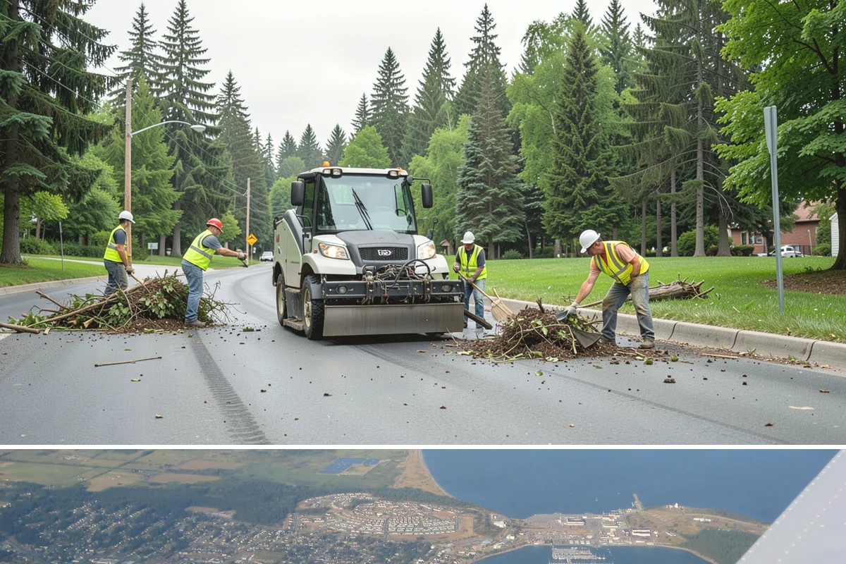 Court Line Striping in Oak Harbor, Island County, WA - Dry, mild conditions from late spring to early fall allow line paint to set and cure without moisture defects.