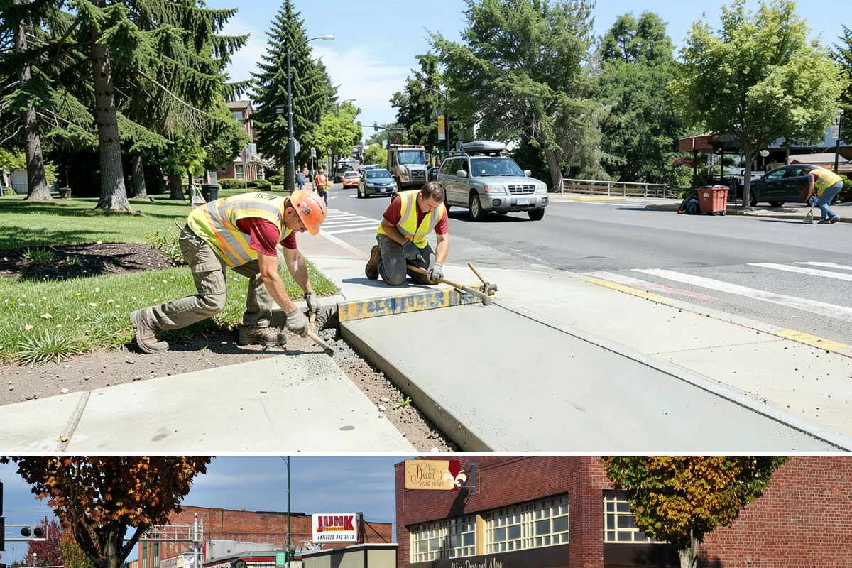 Court Line Striping in Puyallup, Pierce County, WA - Dry, mild conditions from late spring to early fall allow line paint to set and cure without moisture defects.