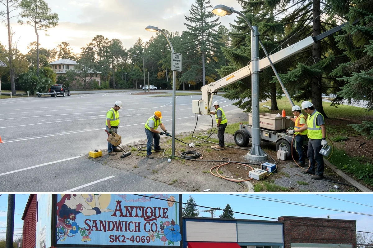 Court Line Striping in Ruston, Pierce County, WA - Dry, mild conditions from late spring to early fall allow line paint to set and cure without moisture defects.