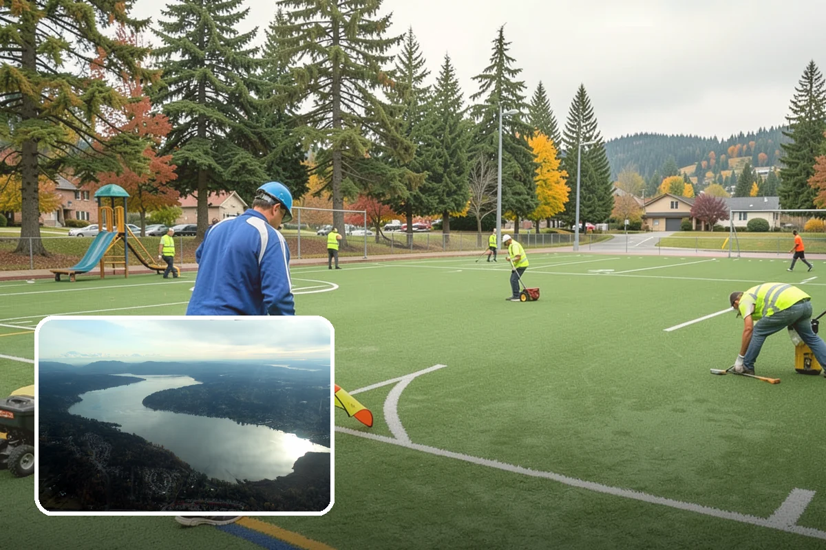 Court Line Striping in Sammamish, King County, WA - Delivers regulation-accurate layouts for sanctioned play