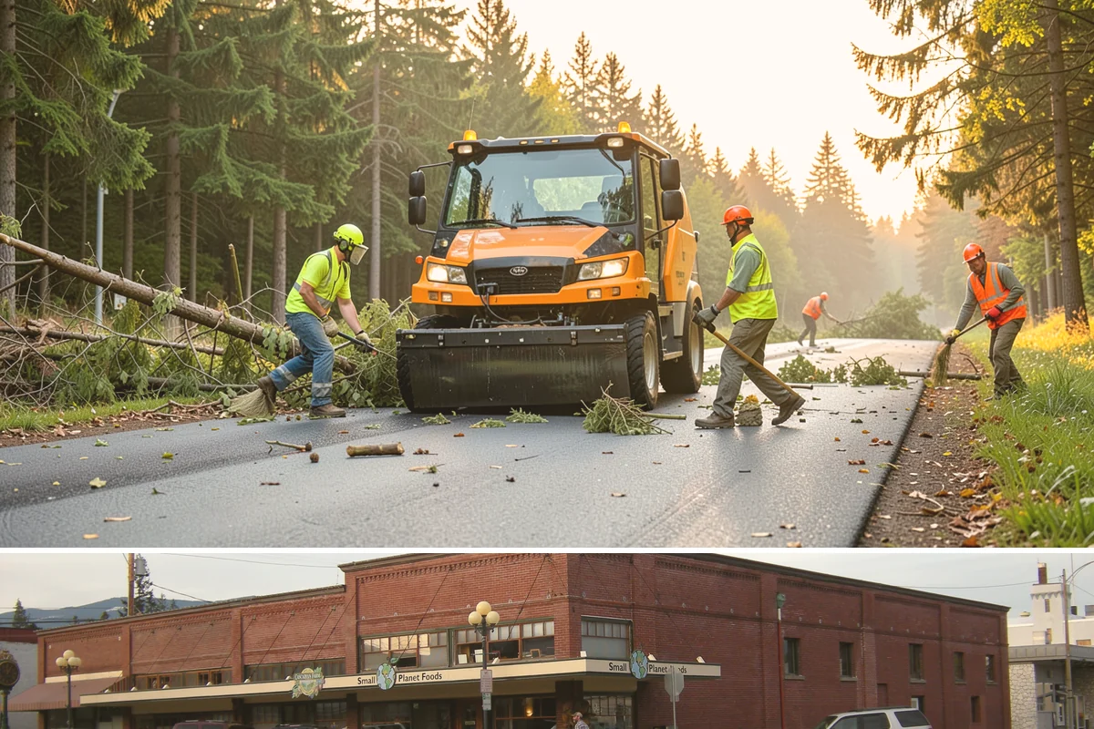 Court Line Striping in Sedro-Woolley, Skagit County, WA - Dry, mild conditions from late spring to early fall allow line paint to set and cure without moisture defects.