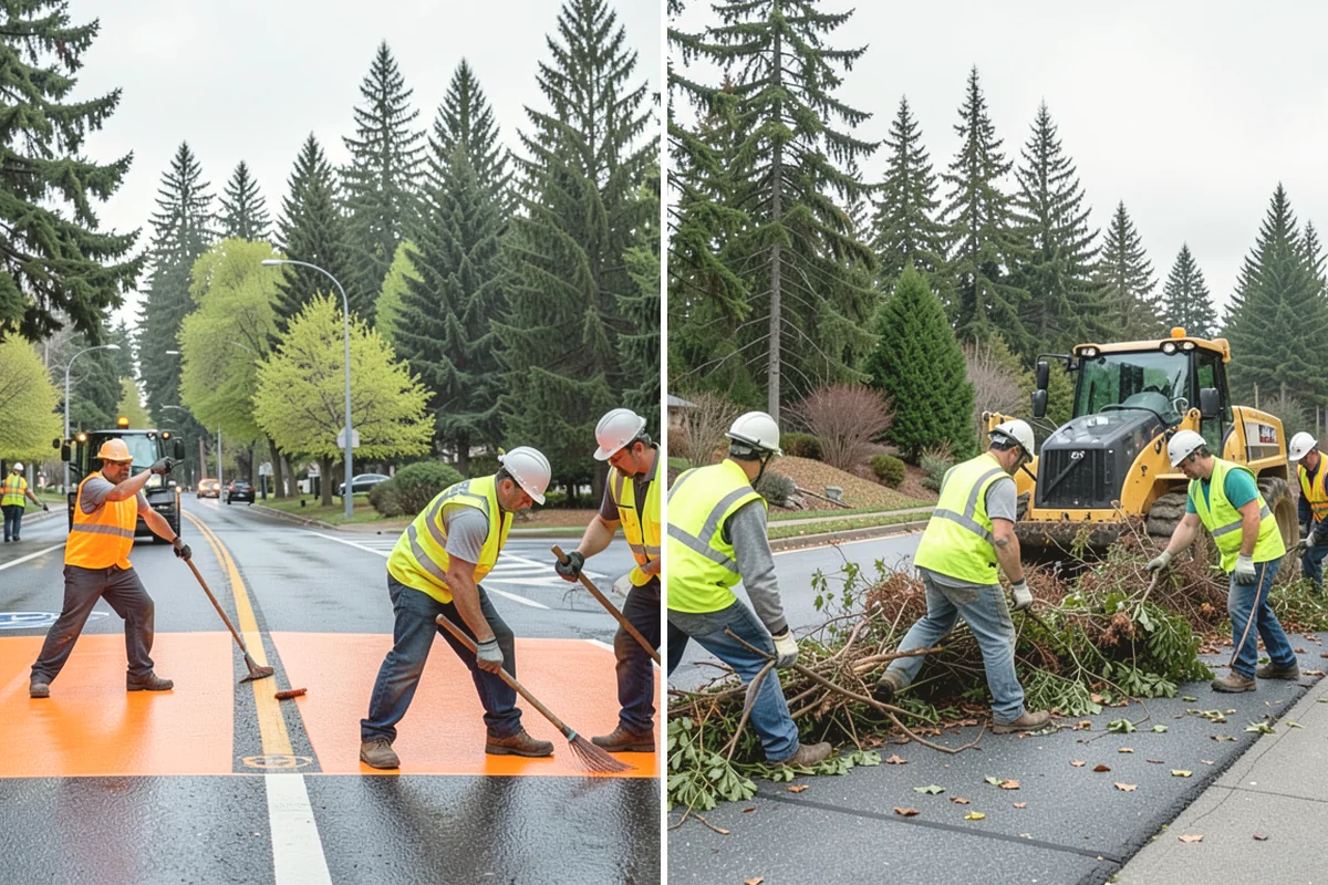 Court Line Striping in Tacoma, Pierce County, WA - Confirm sport dimensions and layout with staff