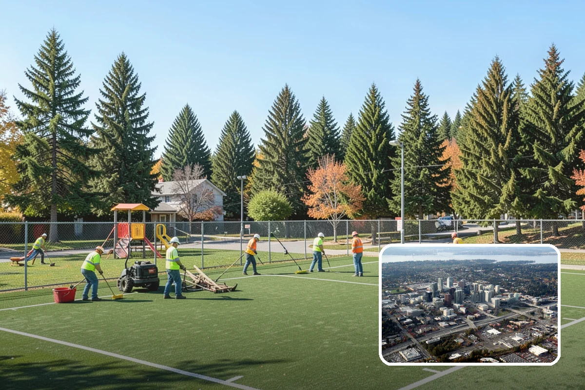 Court Net Post Installation in Bellevue, King County, WA - Provides secure, regulation-height net systems