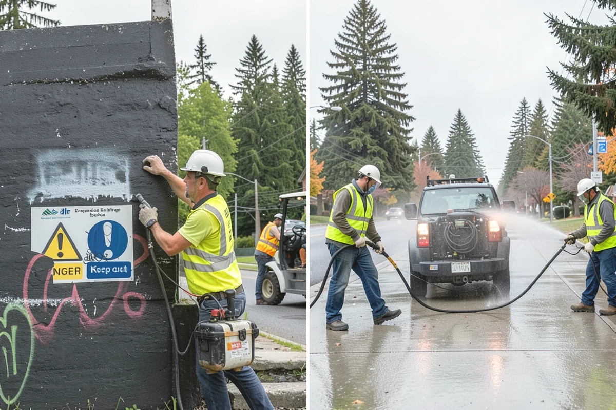 Court Net Post Installation in Burlington, Skagit County, WA - Locate and core post positions on the slab