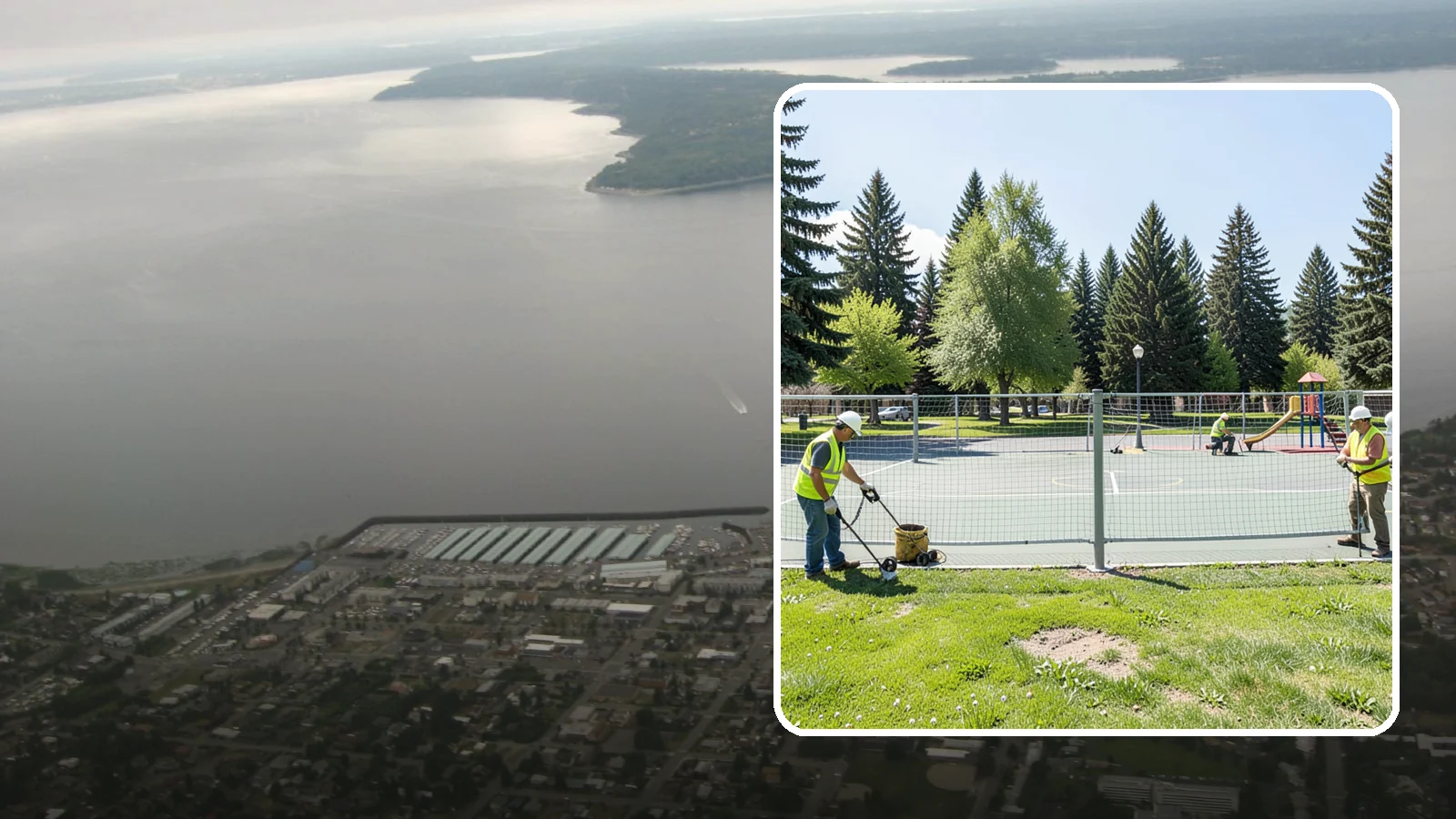 Court Net Post Installation in Des Moines, King County, WA - Net post and anchor installation that equips municipal courts with secure, regulation-height net systems.