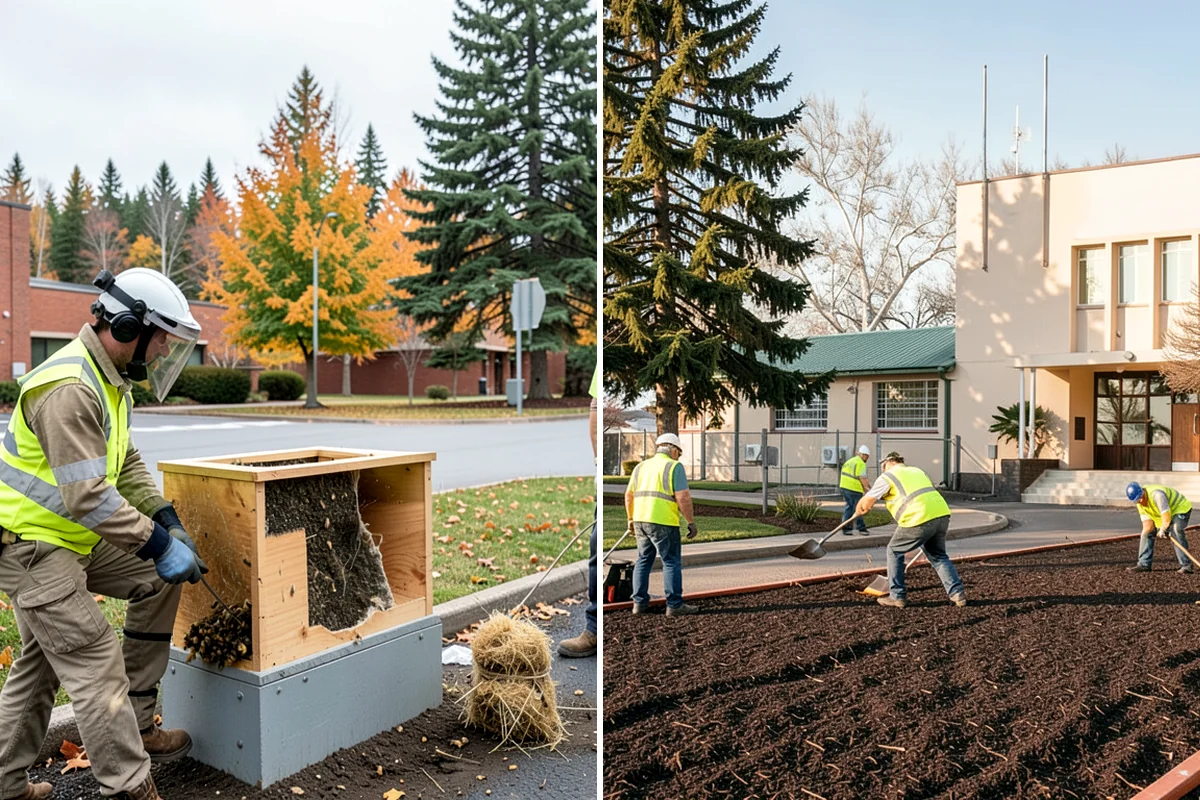 Court Net Post Installation in Gig Harbor, Pierce County, WA - Locate and core post positions on the slab