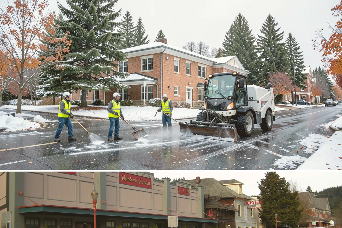 Court Net Post Installation in Issaquah, King County, WA - Installation can proceed year-round, though dry conditions speed grout curing around new sleeves.