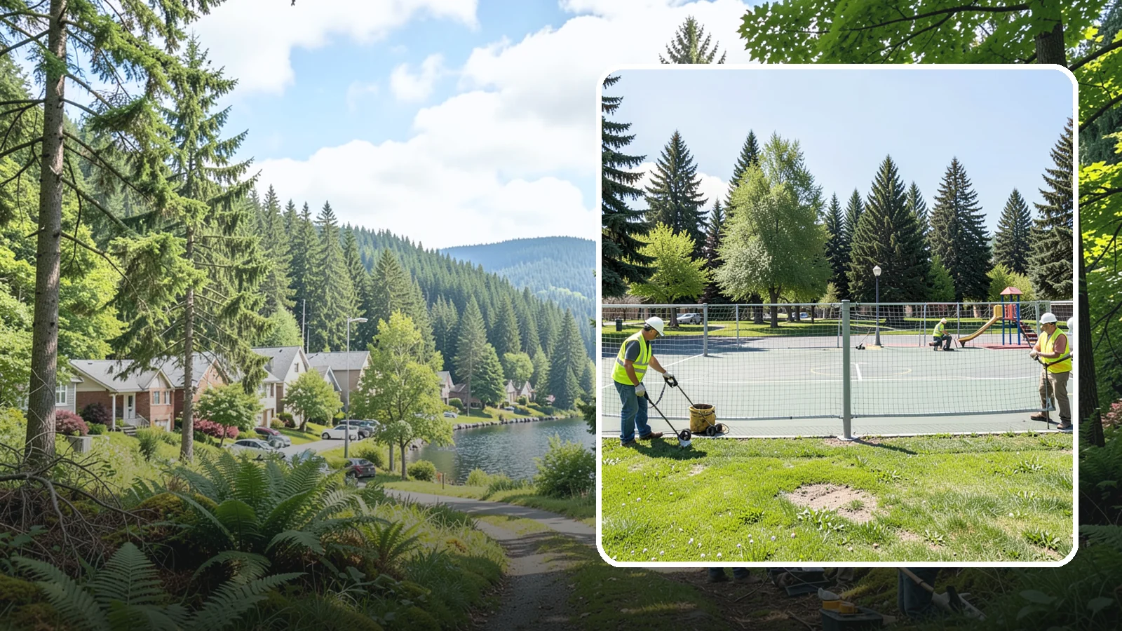 Court Net Post Installation in Lake Forest Park, King County, WA - Net post and anchor installation that equips municipal courts with secure, regulation-height net systems.
