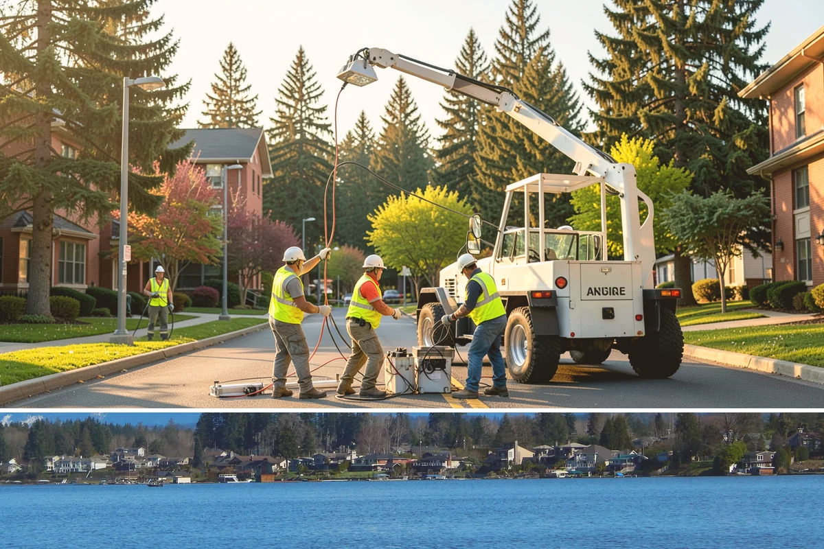 Court Net Post Installation in Lake Stevens, Snohomish County, WA - Installation can proceed year-round, though dry conditions speed grout curing around new sleeves.