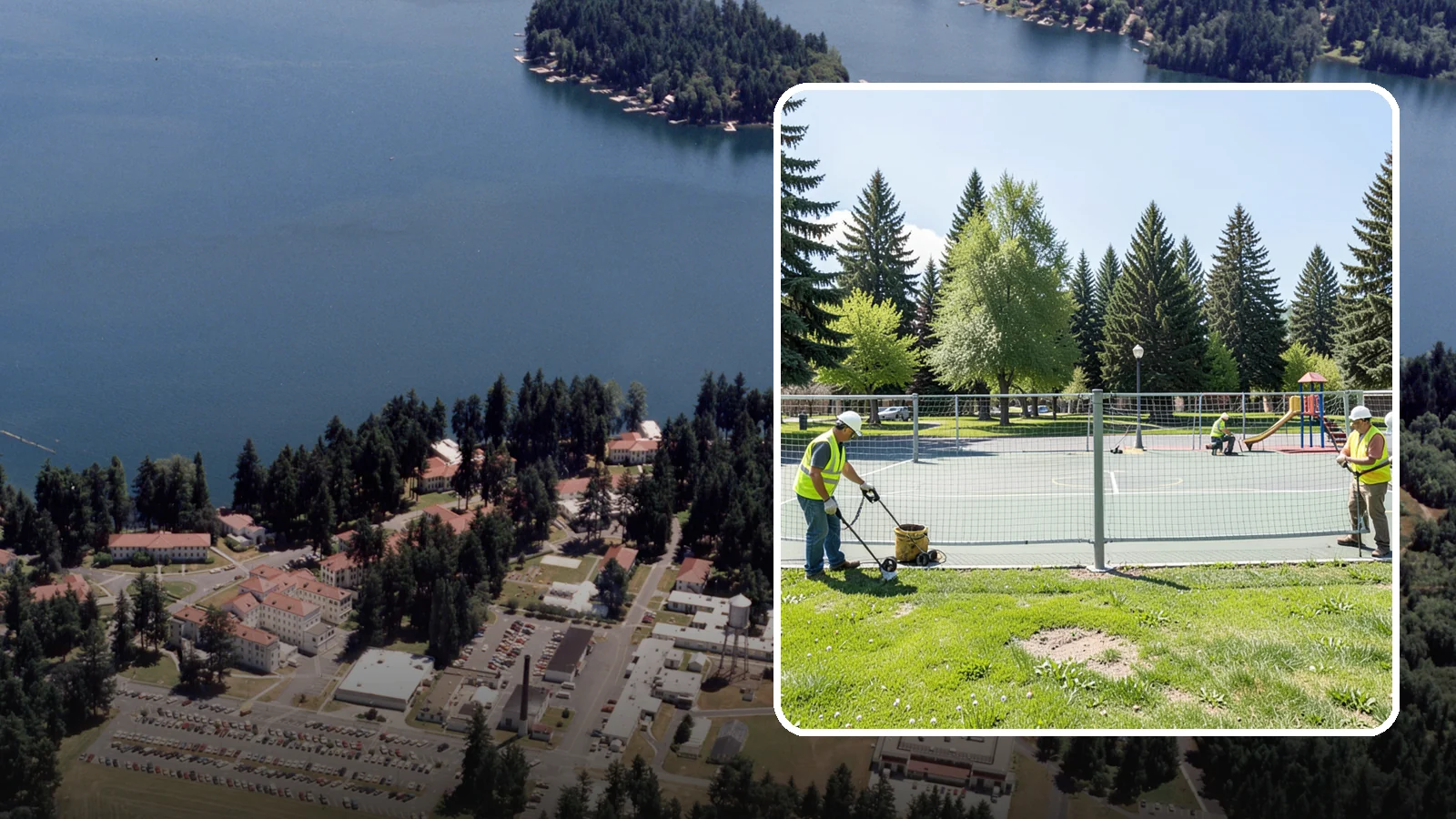 Court Net Post Installation in Lakewood, Pierce County, WA - Net post and anchor installation that equips municipal courts with secure, regulation-height net systems.