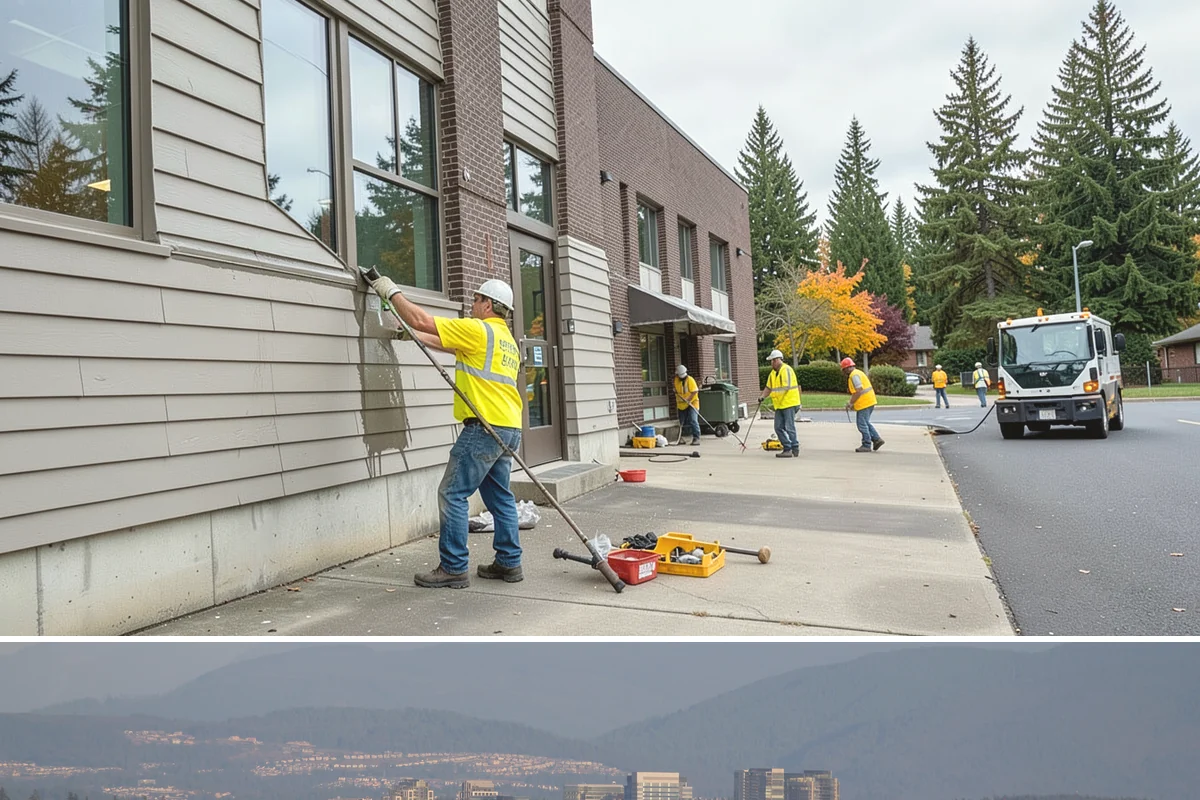 Court Net Post Installation in Medina, King County, WA - Installation can proceed year-round, though dry conditions speed grout curing around new sleeves.