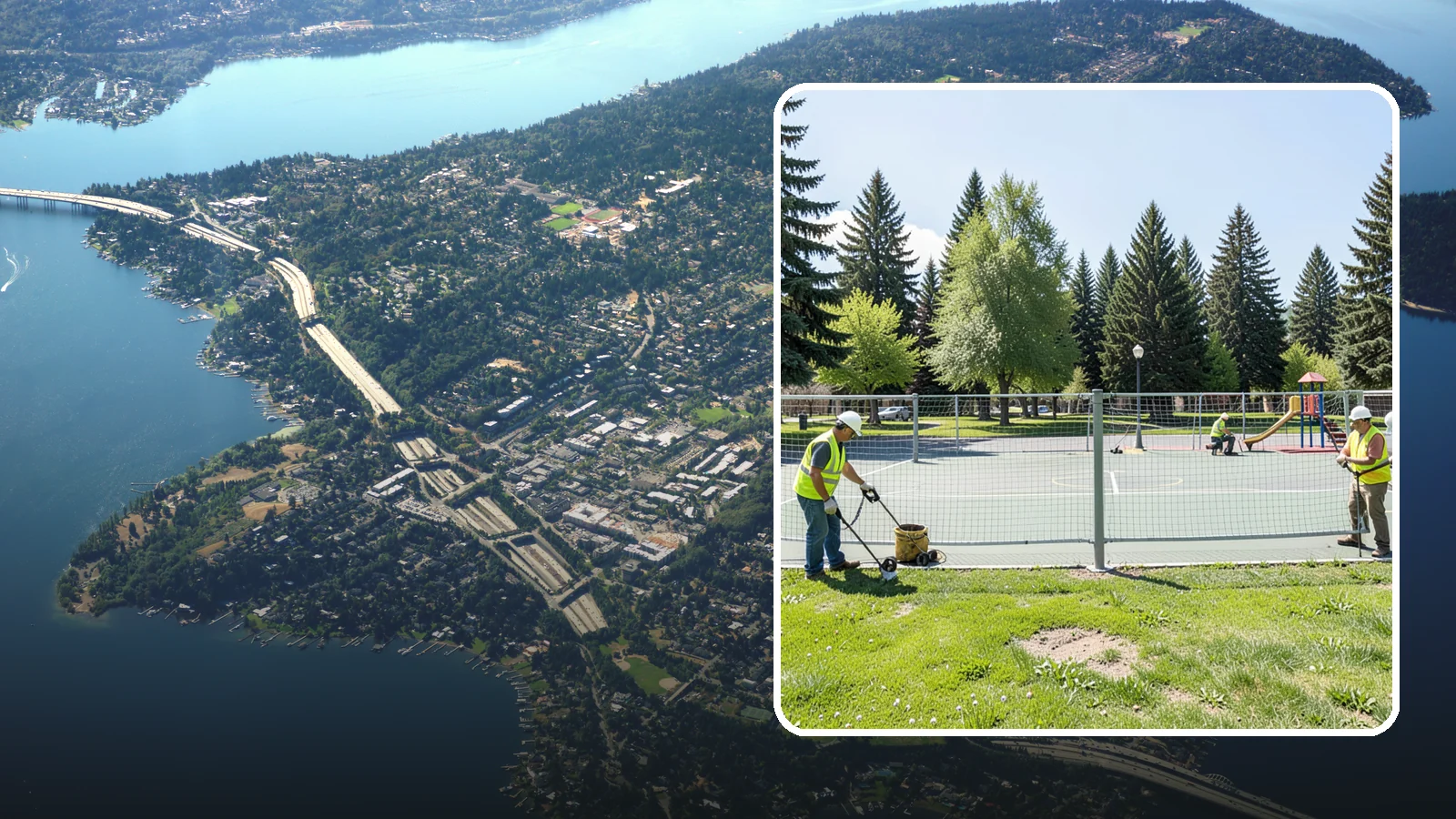 Court Net Post Installation in Mercer Island, King County, WA - Net post and anchor installation that equips municipal courts with secure, regulation-height net systems.