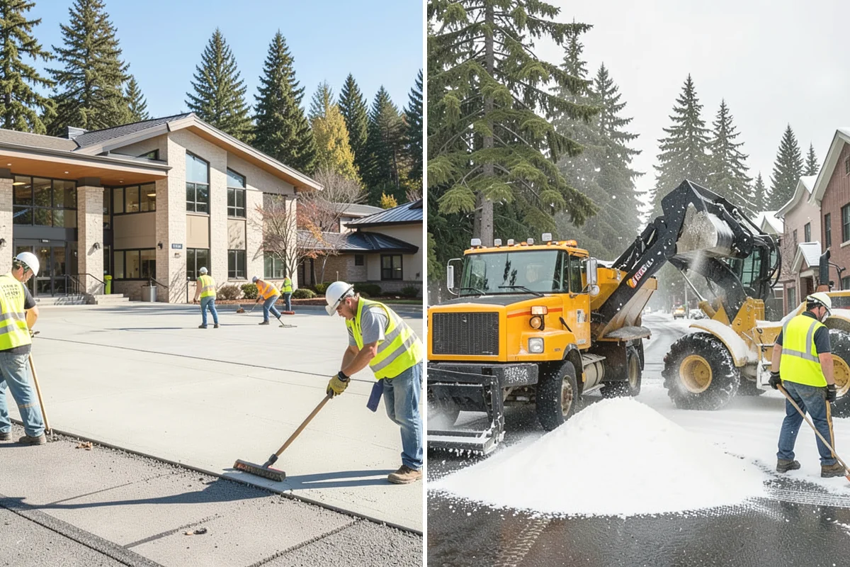Court Net Post Installation in Mukilteo, Snohomish County, WA - Locate and core post positions on the slab