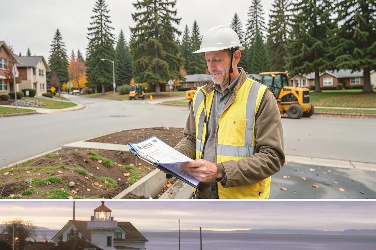 Court Net Post Installation in Mukilteo, Snohomish County, WA - Installation can proceed year-round, though dry conditions speed grout curing around new sleeves.