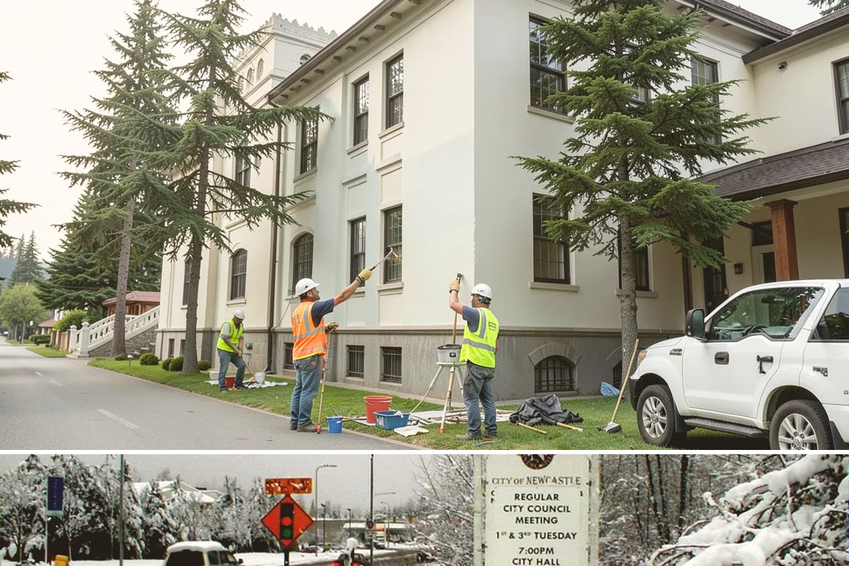 Court Net Post Installation in Newcastle, King County, WA - Installation can proceed year-round, though dry conditions speed grout curing around new sleeves.