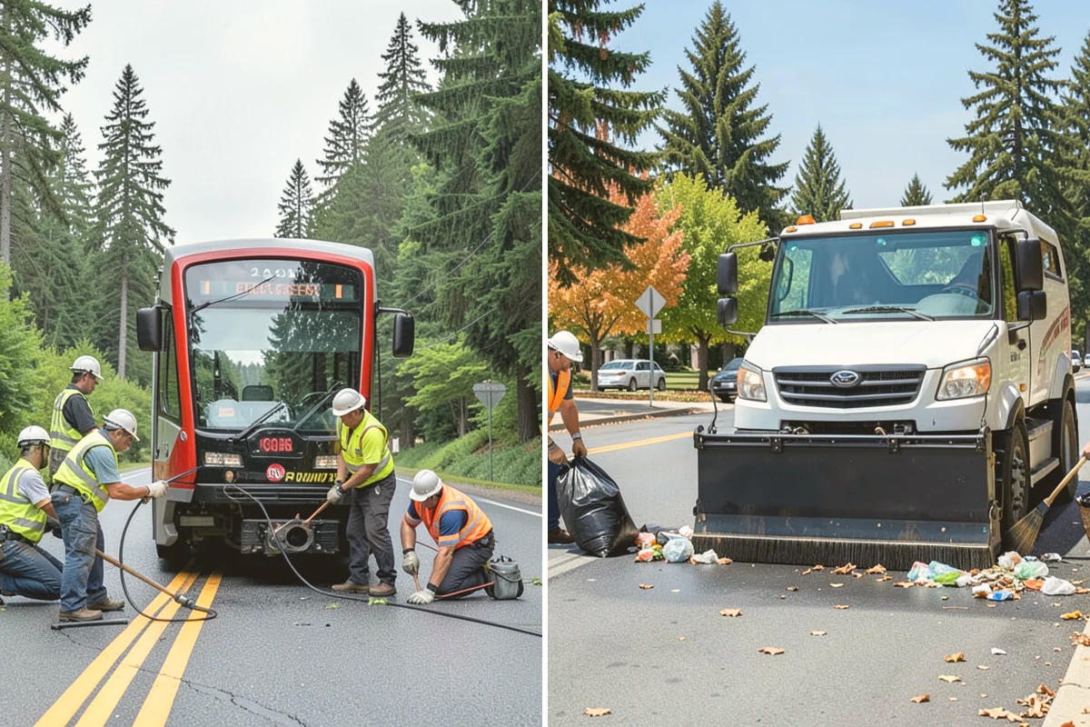 Court Net Post Installation in Orting, Pierce County, WA - Locate and core post positions on the slab