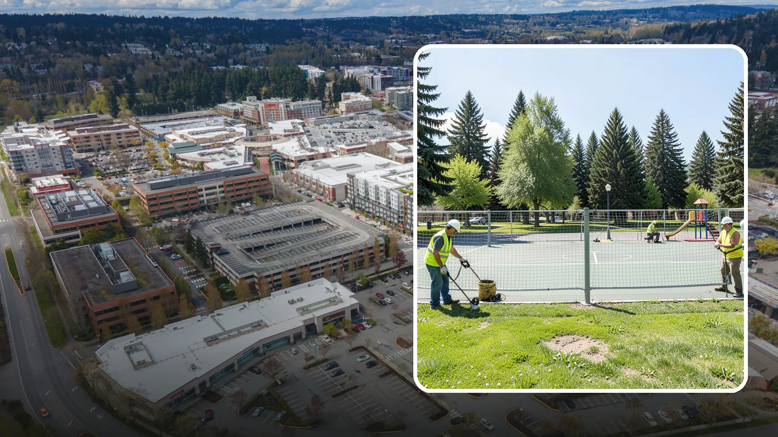 Court Net Post Installation in Redmond, King County, WA - Net post and anchor installation that equips municipal courts with secure, regulation-height net systems.