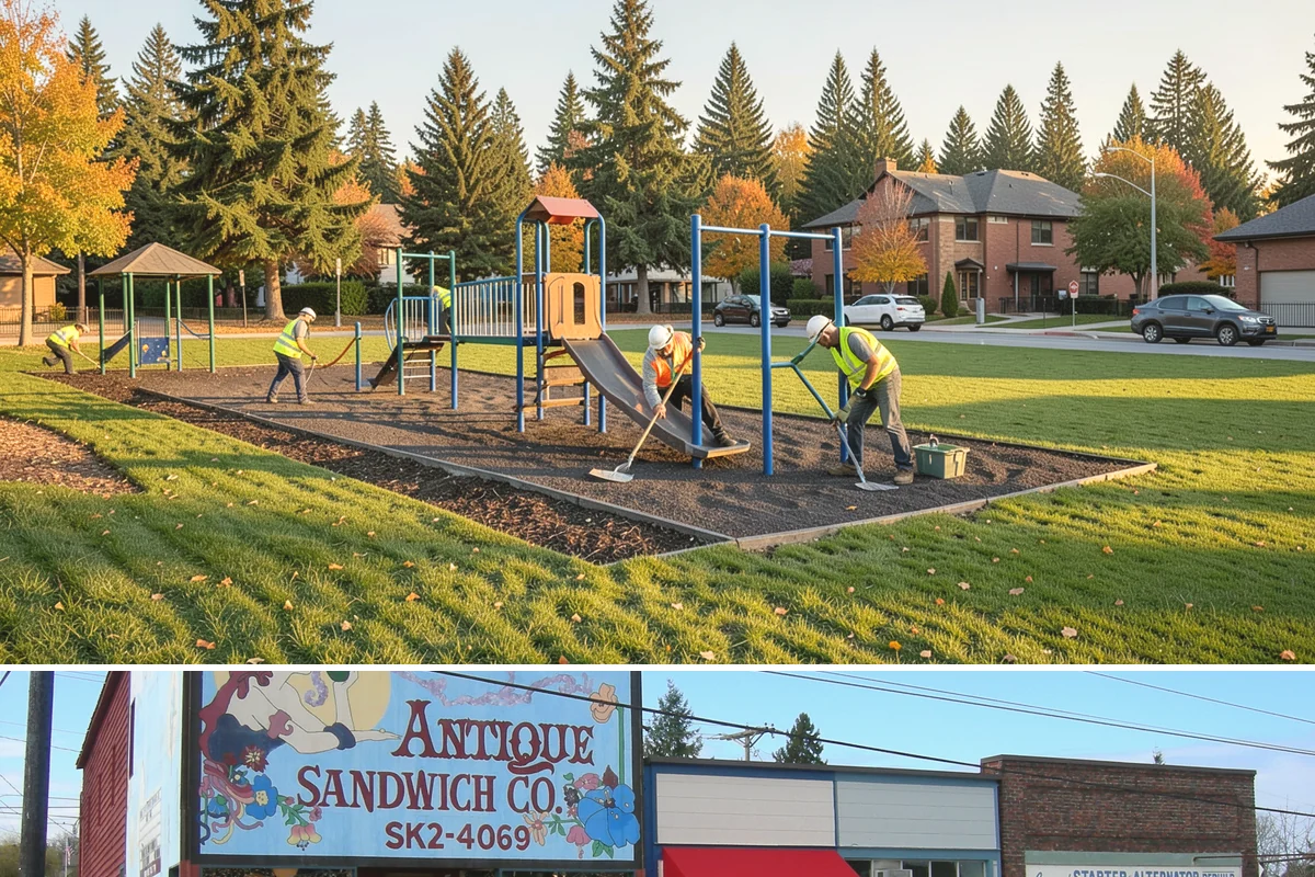 Court Net Post Installation in Ruston, Pierce County, WA - Installation can proceed year-round, though dry conditions speed grout curing around new sleeves.