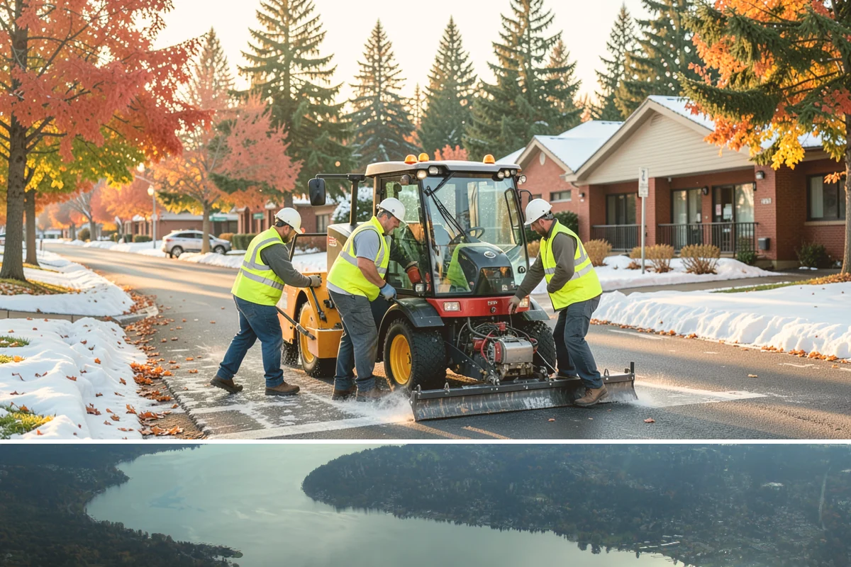 Court Net Post Installation in Sammamish, King County, WA - Installation can proceed year-round, though dry conditions speed grout curing around new sleeves.