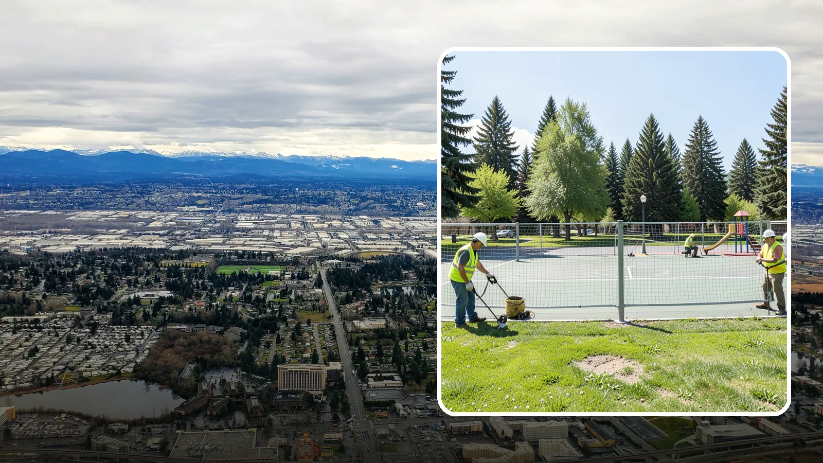Court Net Post Installation in SeaTac, King County, WA - Net post and anchor installation that equips municipal courts with secure, regulation-height net systems.