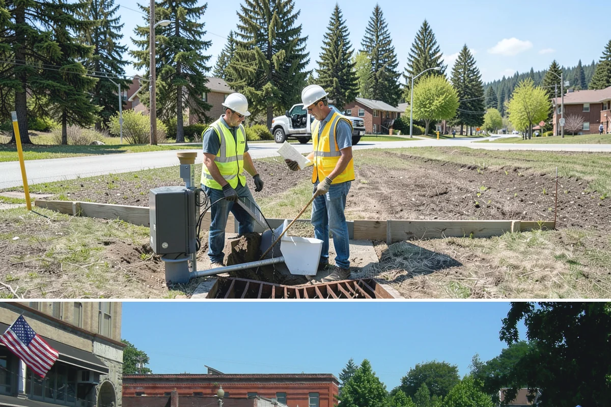 Court Net Post Installation in Snohomish, Snohomish County, WA - Installation can proceed year-round, though dry conditions speed grout curing around new sleeves.