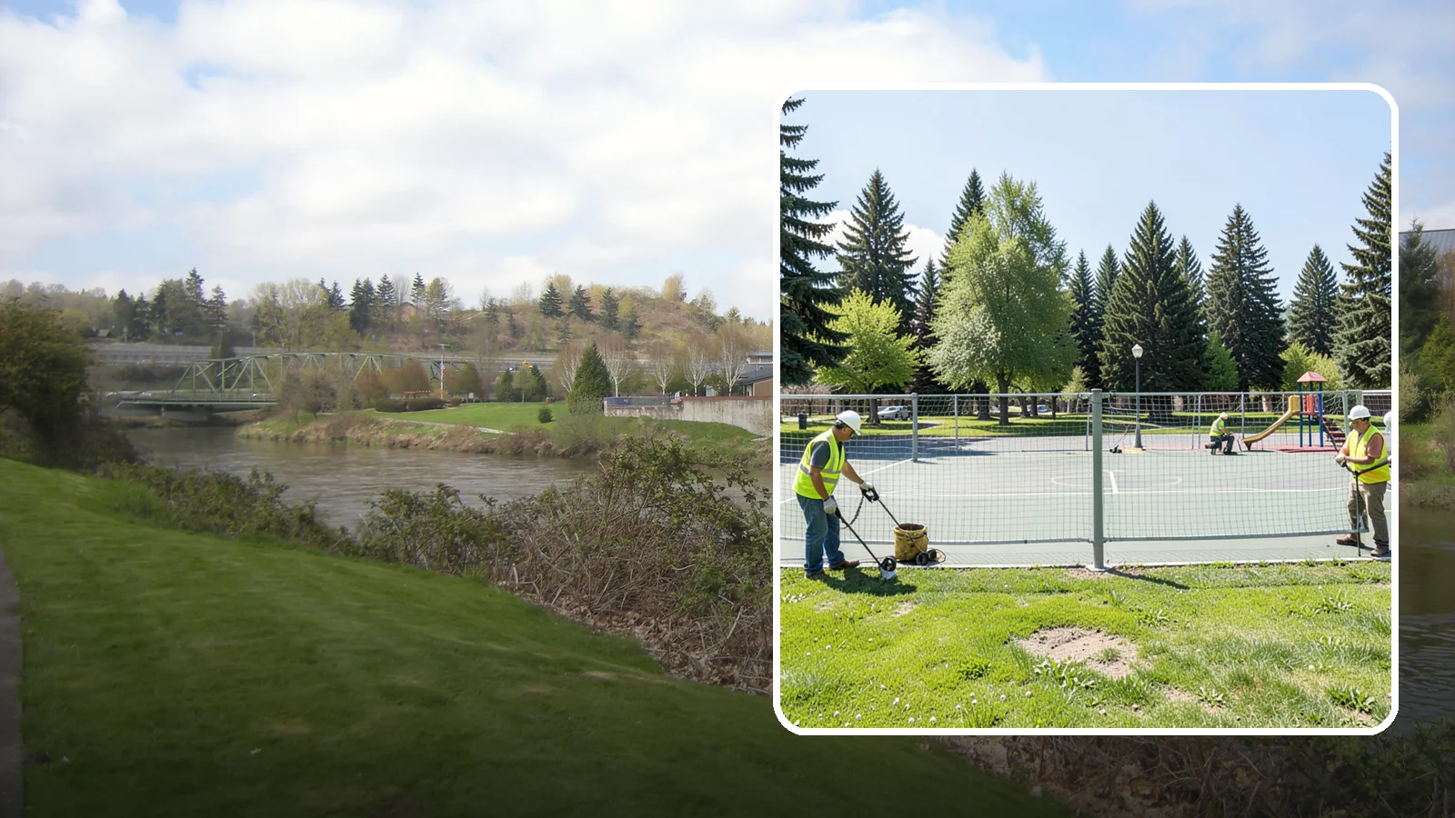 Court Net Post Installation in Tukwila, King County, WA - Net post and anchor installation that equips municipal courts with secure, regulation-height net systems.