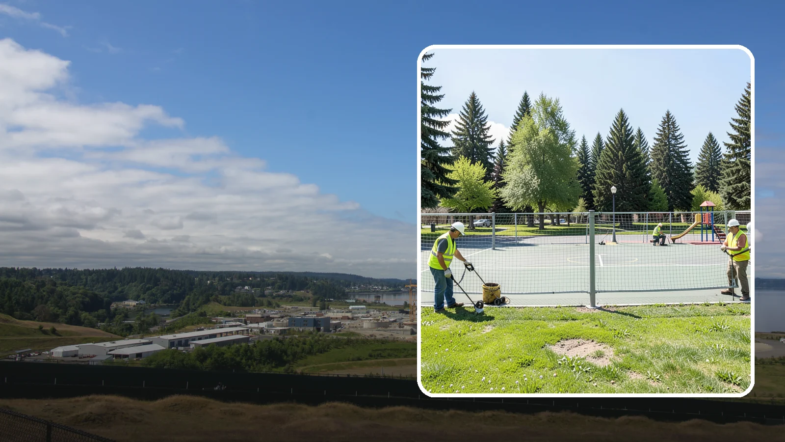Court Net Post Installation in University Place, Pierce County, WA - Net post and anchor installation that equips municipal courts with secure, regulation-height net systems.