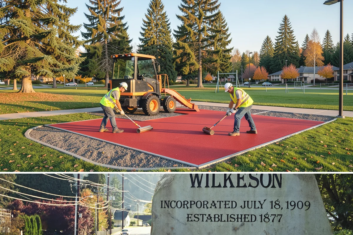 Court Net Post Installation in Wilkeson, Pierce County, WA - Installation can proceed year-round, though dry conditions speed grout curing around new sleeves.