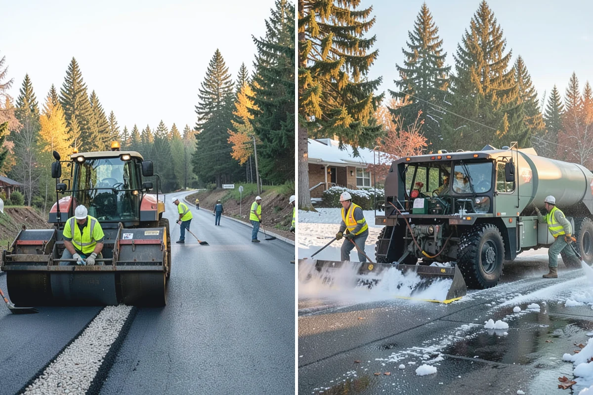 Court Net Post Installation in Woodinville, King County, WA - Locate and core post positions on the slab