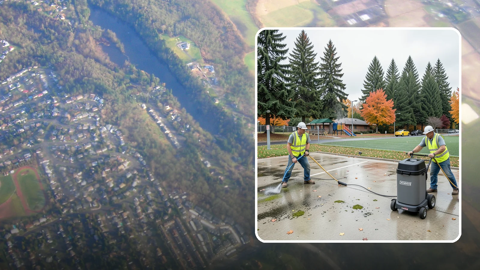 Court Pressure Washing in Algona, King County, WA - Targeted pressure washing that removes moss, algae, and grime from public sport court surfaces.