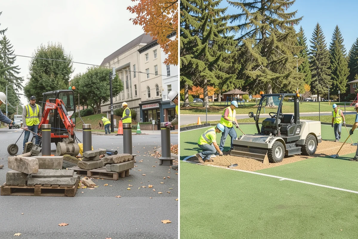 Court Pressure Washing in Algona, King County, WA - Inspect coating type, lines, and surface sensitivity