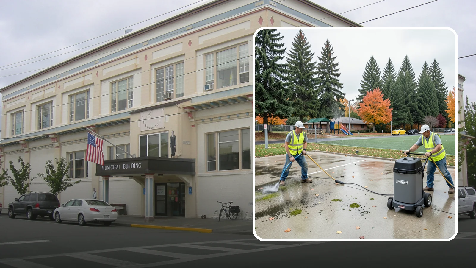 Court Pressure Washing in Anacortes, Skagit County, WA - Targeted pressure washing that removes moss, algae, and grime from public sport court surfaces.