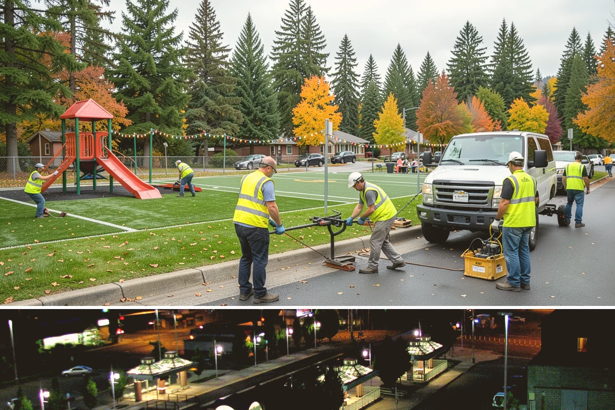 Court Pressure Washing in Auburn, King County, WA - Washing is most effective spring through fall, with a pre-summer cleaning recommended ahead of peak programming.