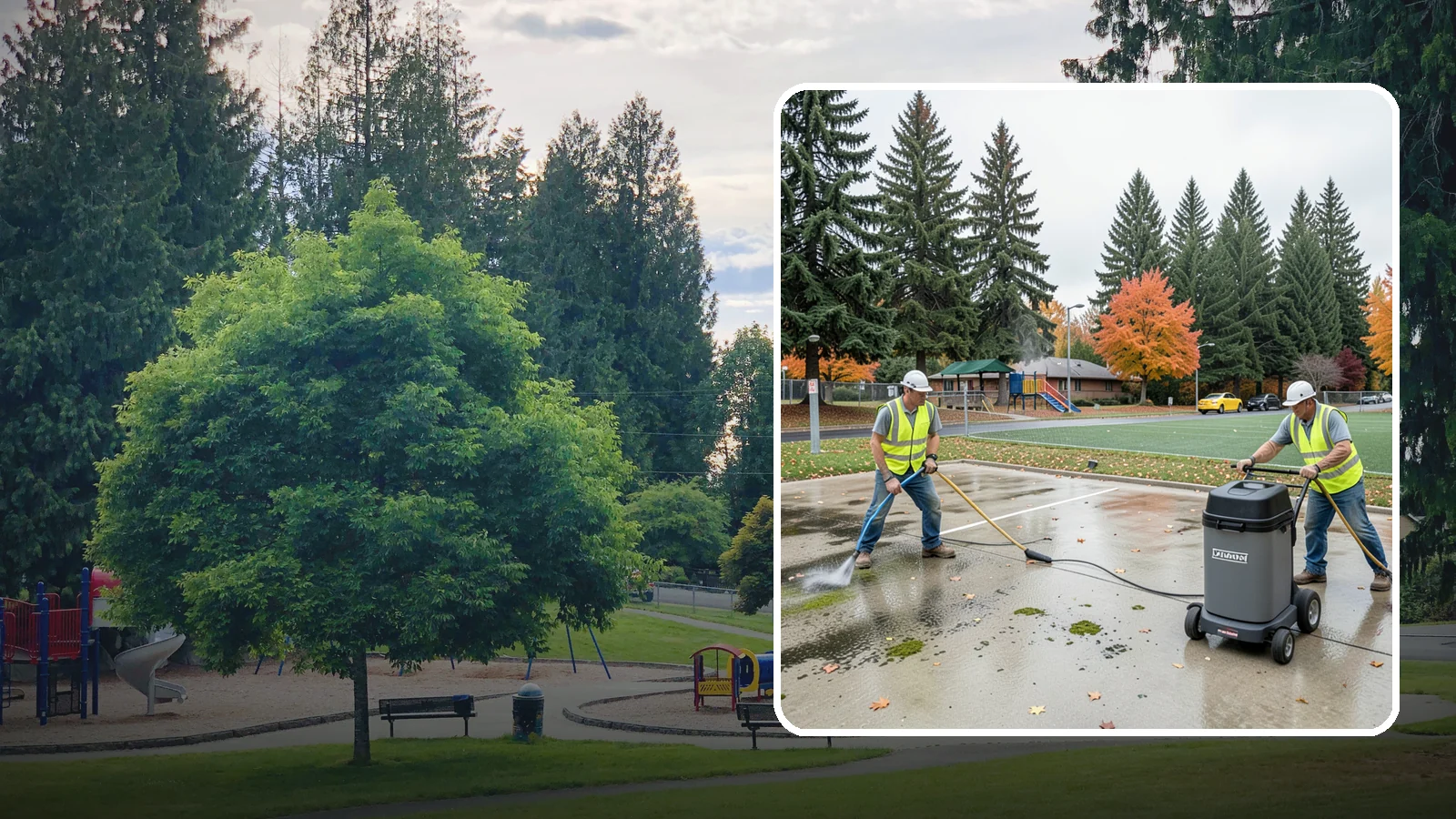 Court Pressure Washing in Bonney Lake, Pierce County, WA - Targeted pressure washing that removes moss, algae, and grime from public sport court surfaces.