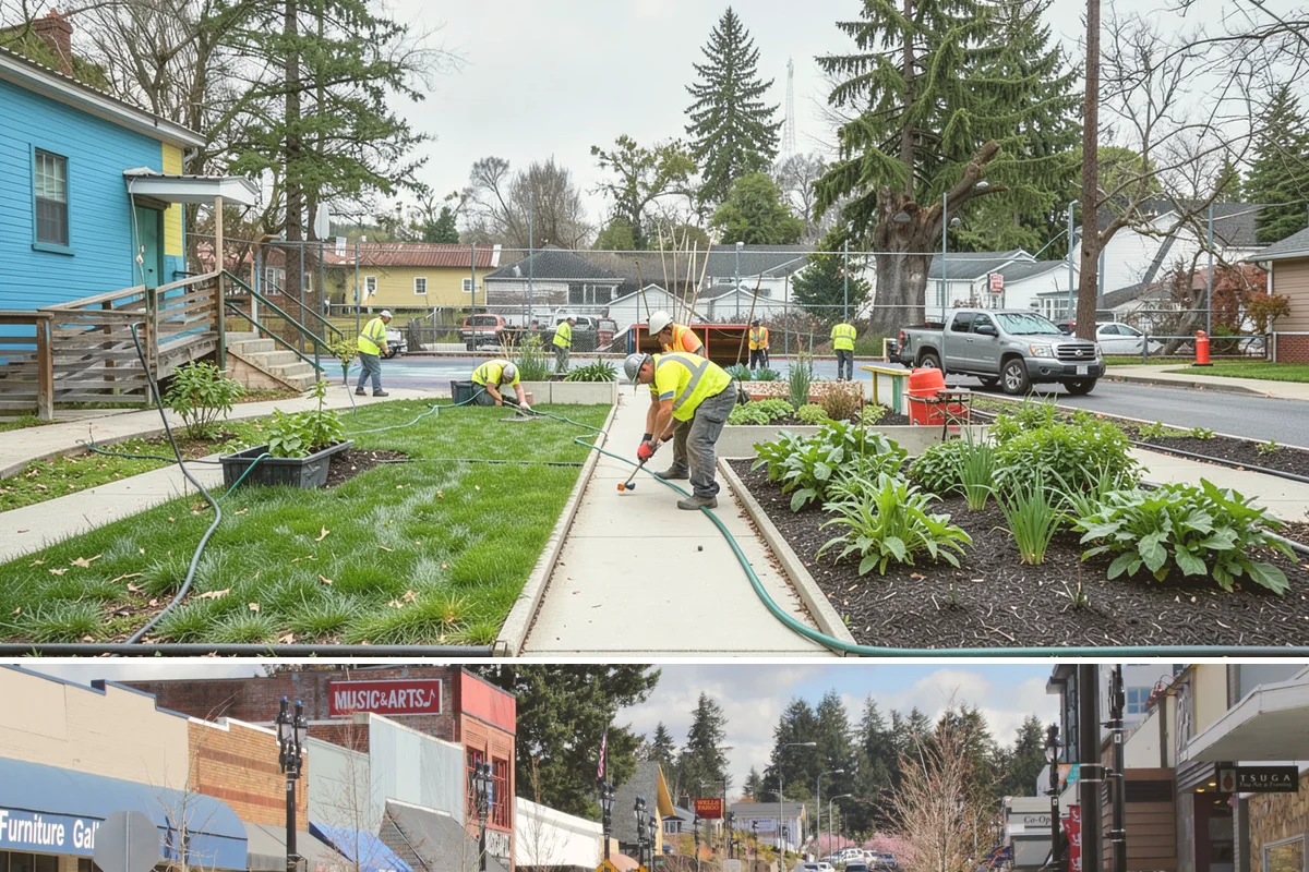 Court Pressure Washing in Bothell, King County, WA - Washing is most effective spring through fall, with a pre-summer cleaning recommended ahead of peak programming.