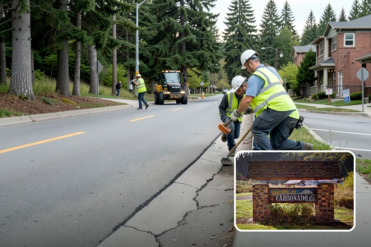 Court Pressure Washing in Carbonado, Pierce County, WA - Recovers surface traction lost to moss and algae
