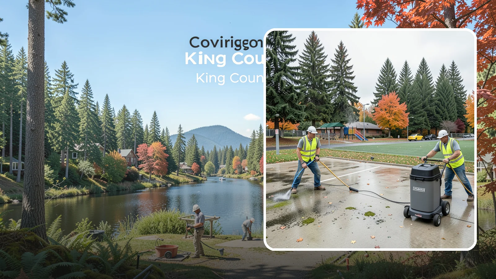 Court Pressure Washing in Covington, King County, WA - Targeted pressure washing that removes moss, algae, and grime from public sport court surfaces.