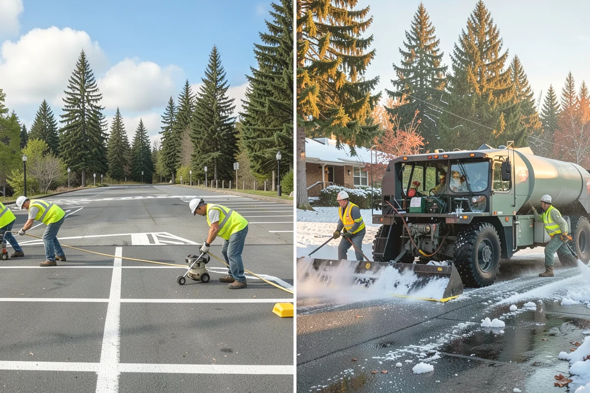 Court Pressure Washing in Covington, King County, WA - Inspect coating type, lines, and surface sensitivity