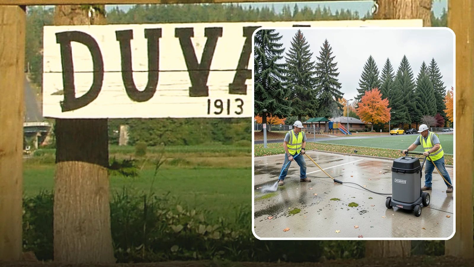 Court Pressure Washing in Duvall, King County, WA - Targeted pressure washing that removes moss, algae, and grime from public sport court surfaces.