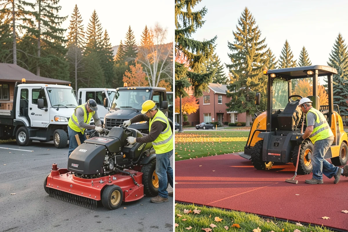 Court Pressure Washing in Duvall, King County, WA - Inspect coating type, lines, and surface sensitivity