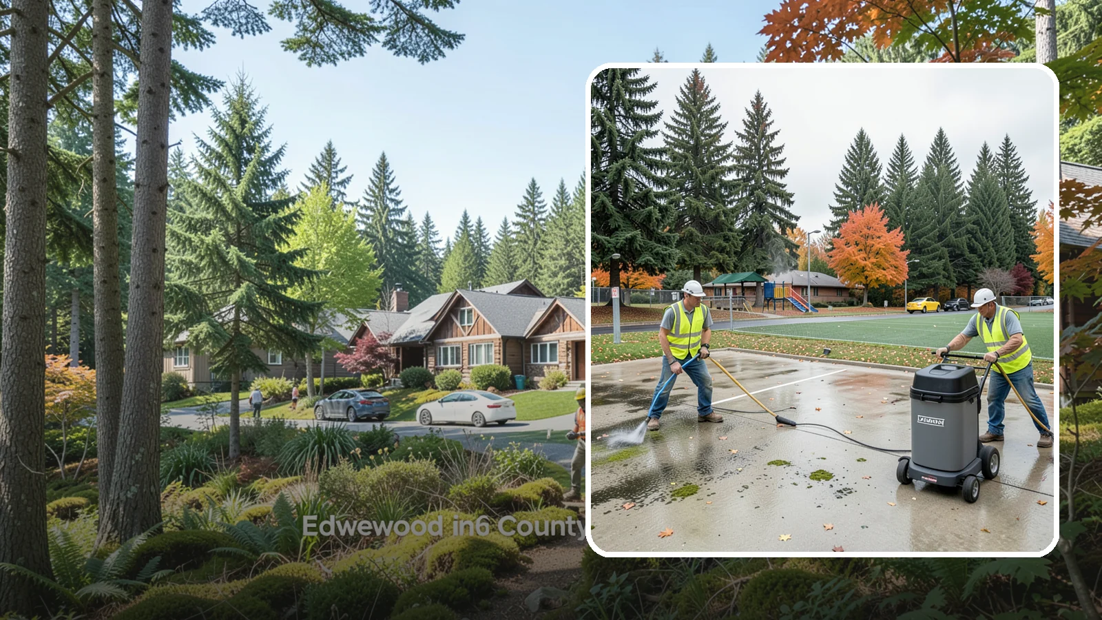 Court Pressure Washing in Edgewood, Pierce County, WA - Targeted pressure washing that removes moss, algae, and grime from public sport court surfaces.