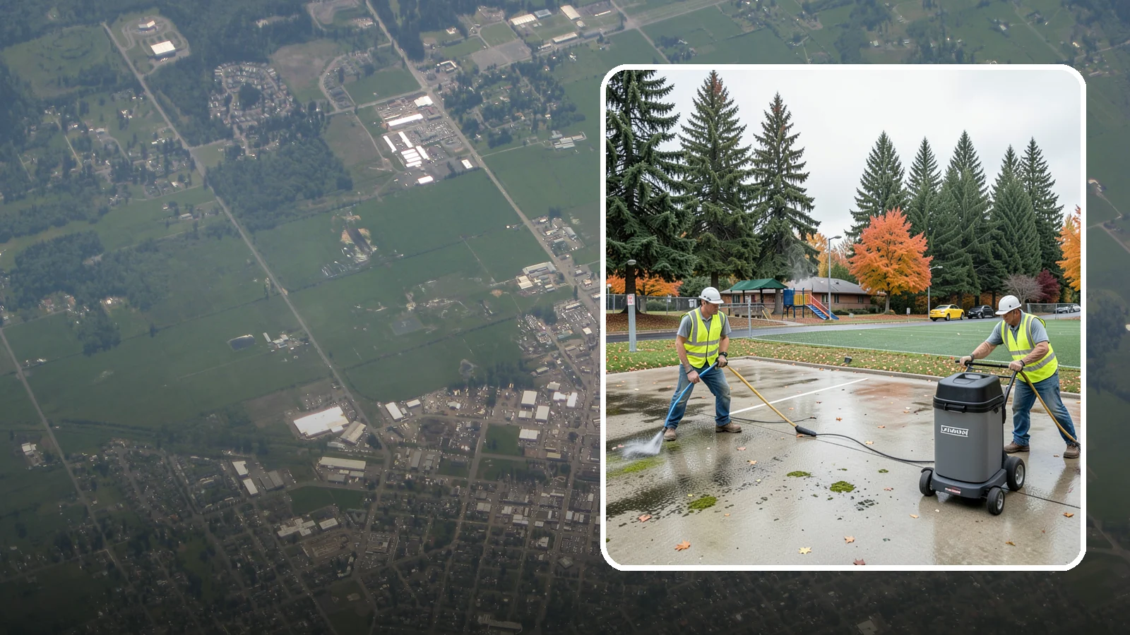 Court Pressure Washing in Enumclaw, King County, WA - Targeted pressure washing that removes moss, algae, and grime from public sport court surfaces.