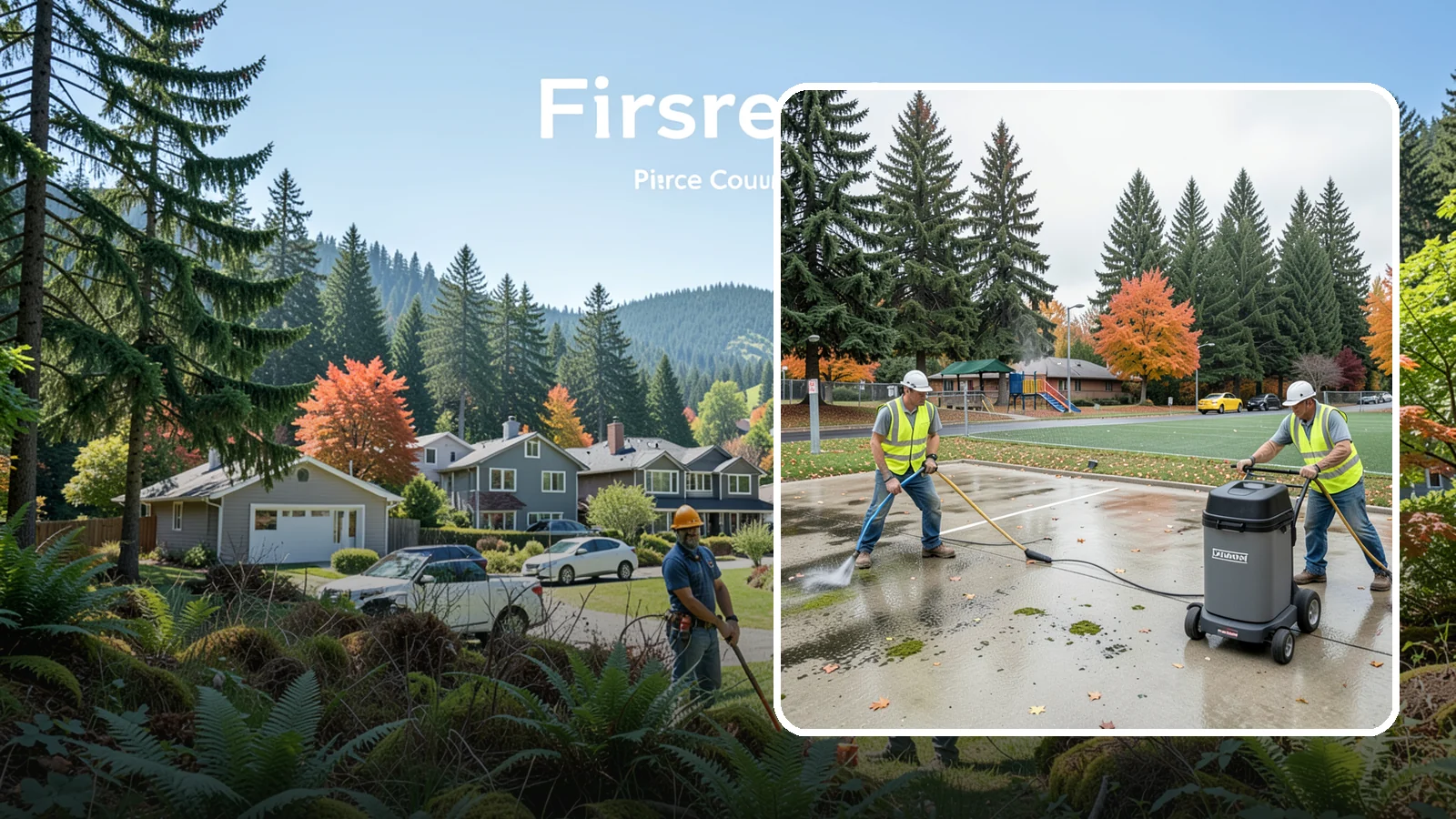 Court Pressure Washing in Fircrest, Pierce County, WA - Targeted pressure washing that removes moss, algae, and grime from public sport court surfaces.